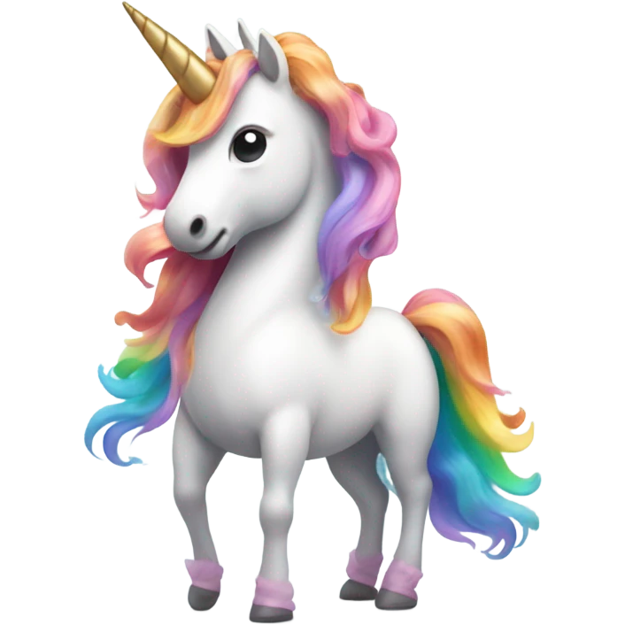 Unicorn with tutu emoji
