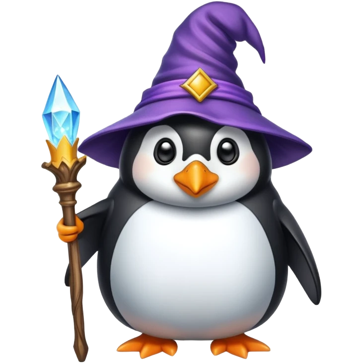 Penguin Wizard emoji