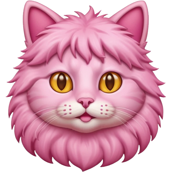 Pink cat emoji