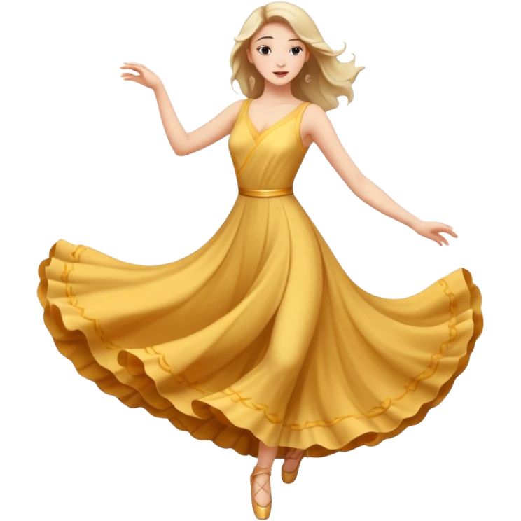 танцующая женщина в полный рост emoji