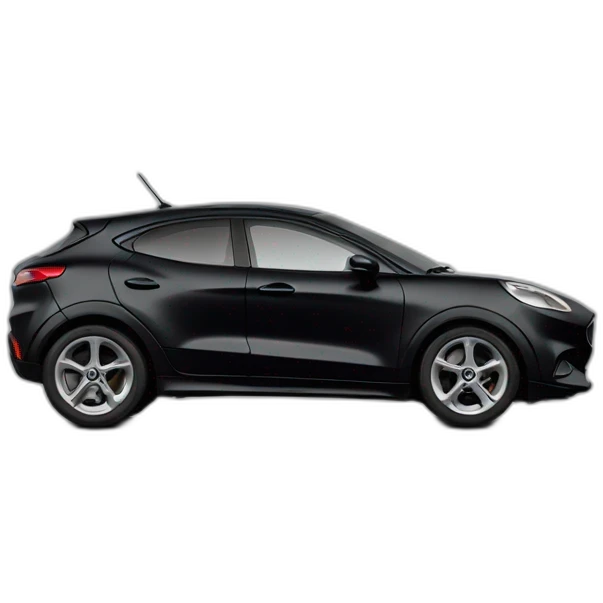 ford puma black color side view emoji