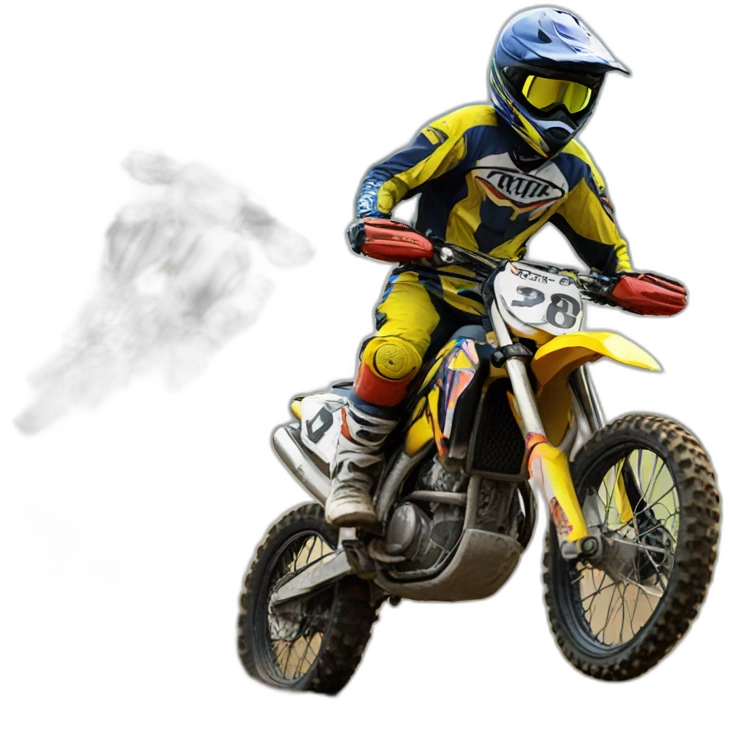 Moto cross emoji