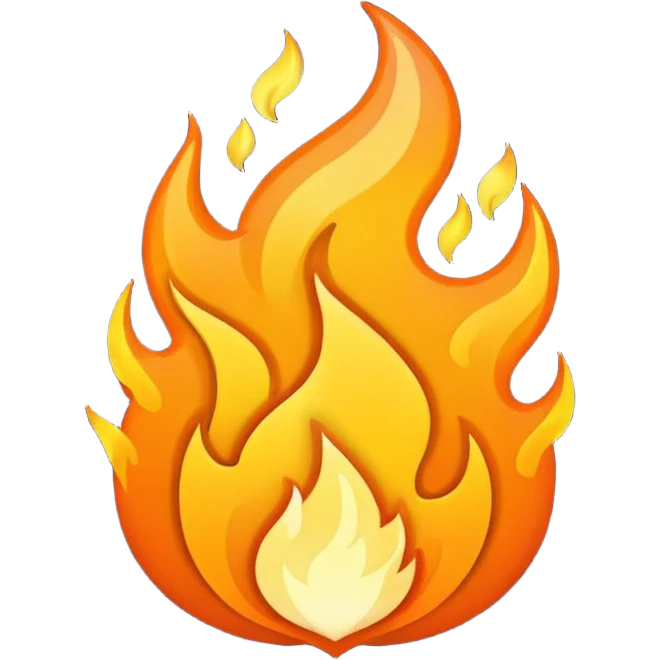 simple fire icon emoji