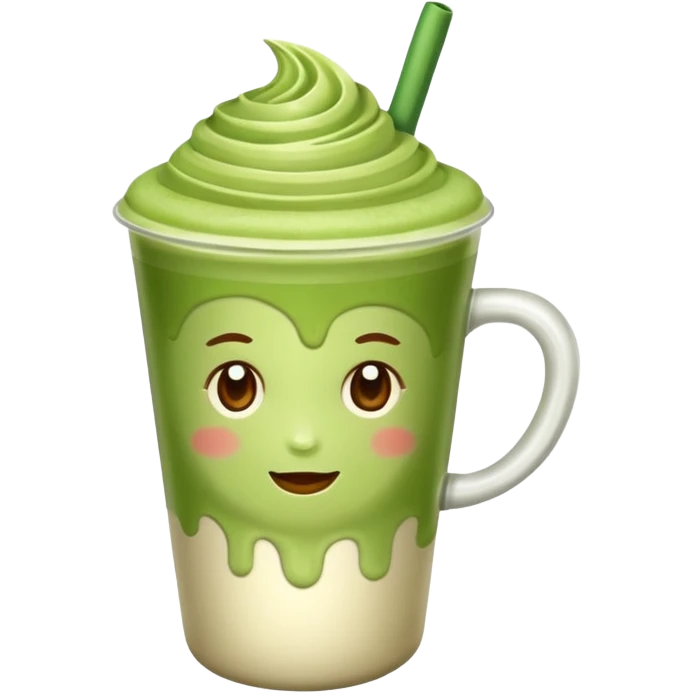 Matcha latte drink  emoji