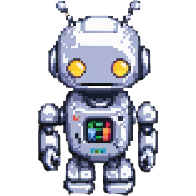 cute colorful robot emoji