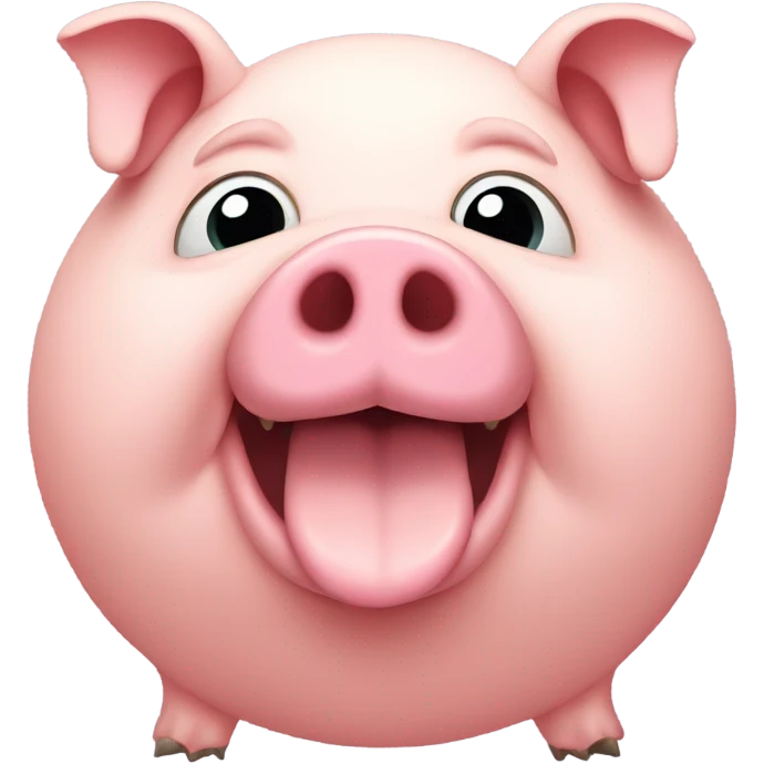 Fat pig emoji