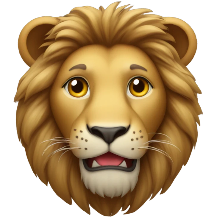 Lion holding a heart in its paws emoji