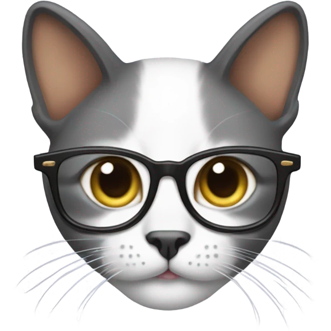 Cat with glasses  emoji