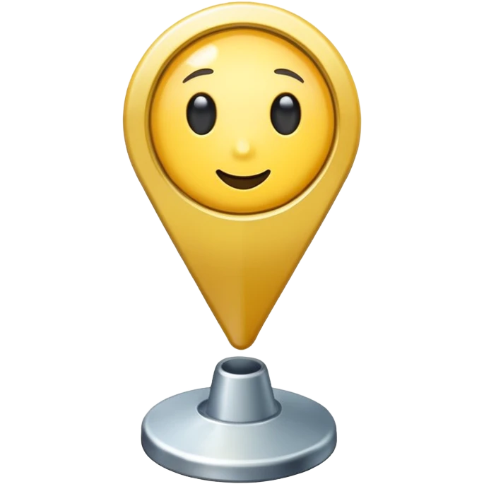 yellow location pin emoji