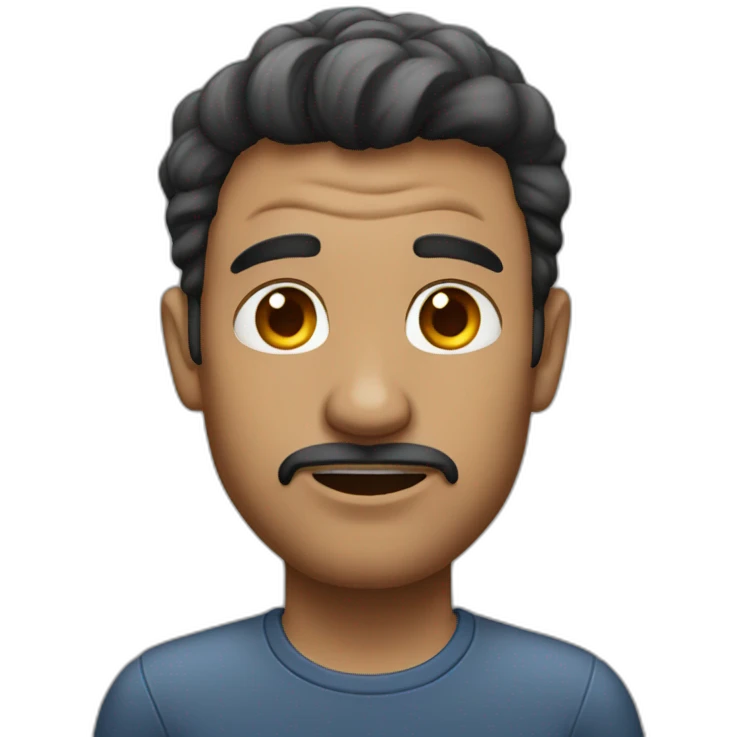 A man who don't fucking care about people emoji