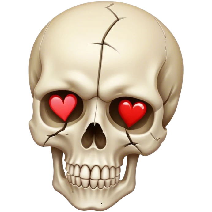 skull with a broken heart  emoji