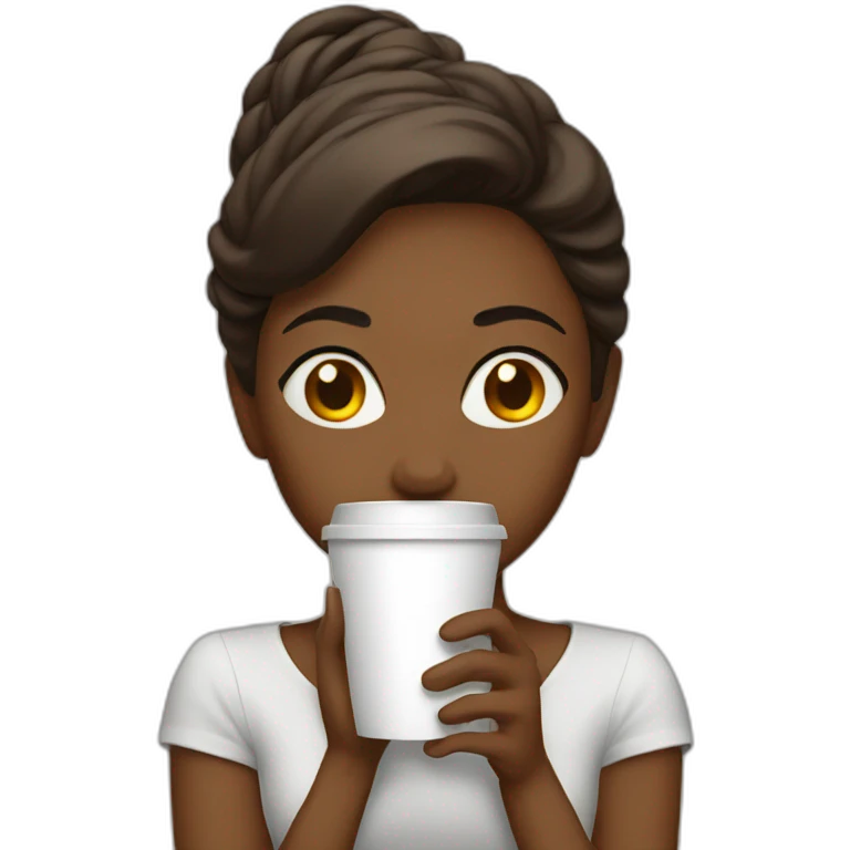 woman coffee emoji