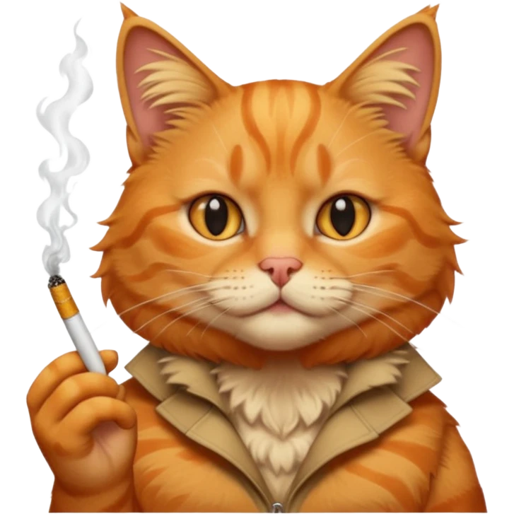 cat with cigarete emoji