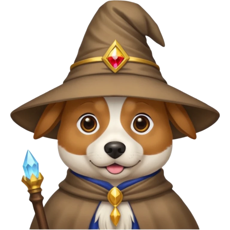 Dog wizard emoji
