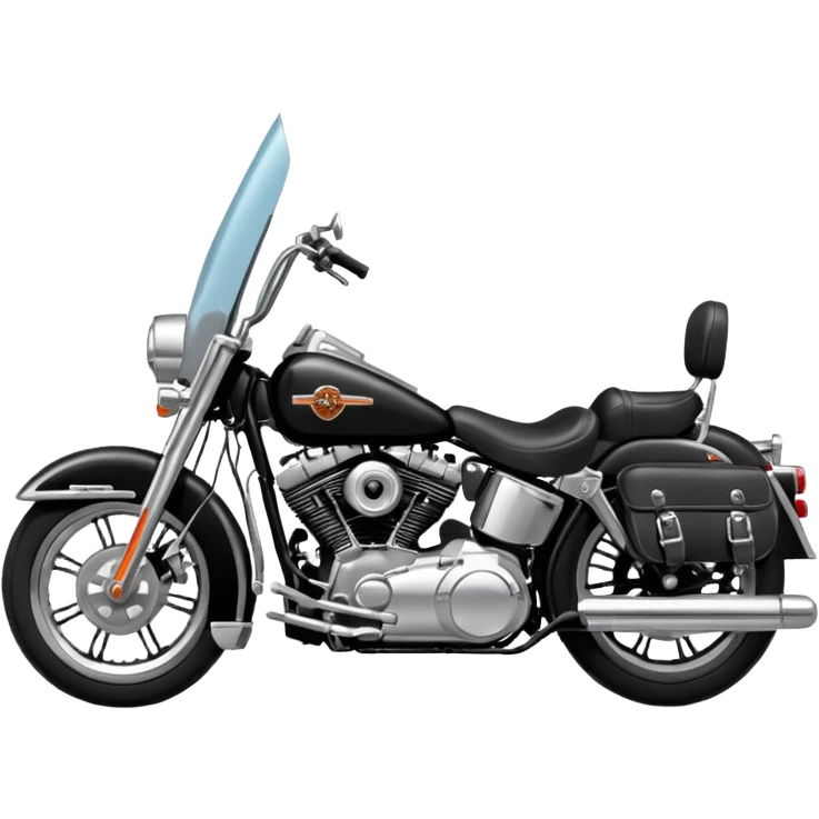 Harley-Davidson classic motorcycle emoji