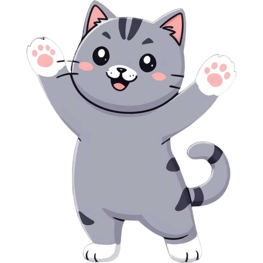 A cat dancing  emoji