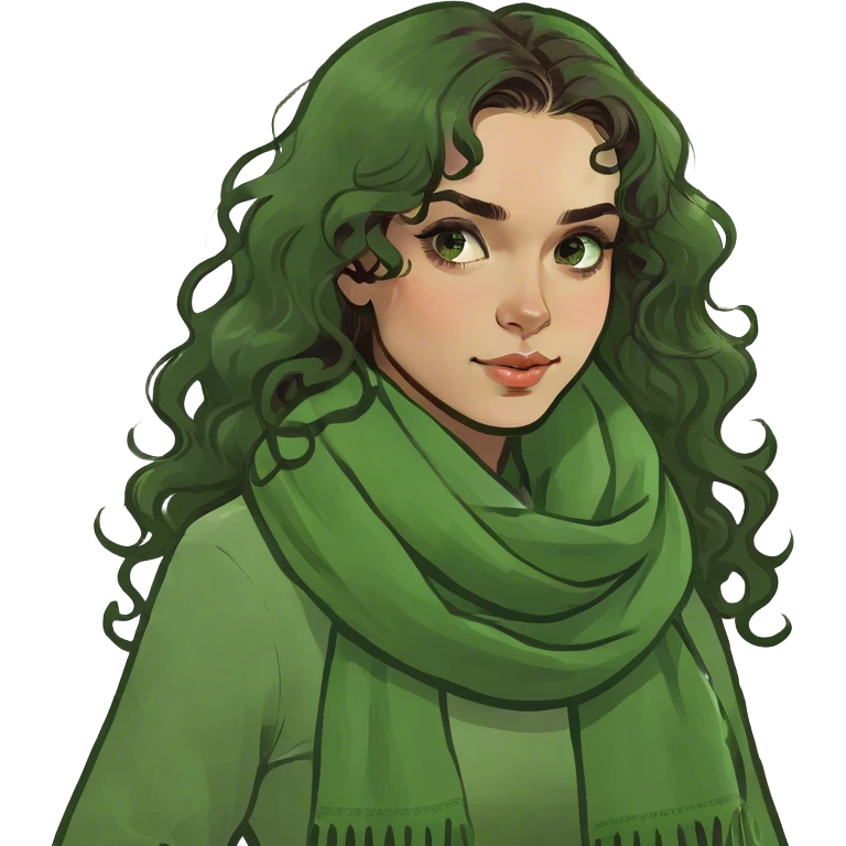 pretty brunette girl with long curly hair  emoji