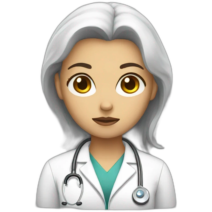 Sad female doctor emoji