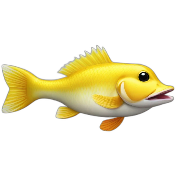 Duck fish hybrid emoji