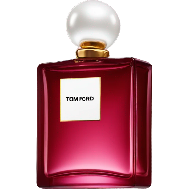 Iconic tom ford square Perfume bottle cherry emoji
