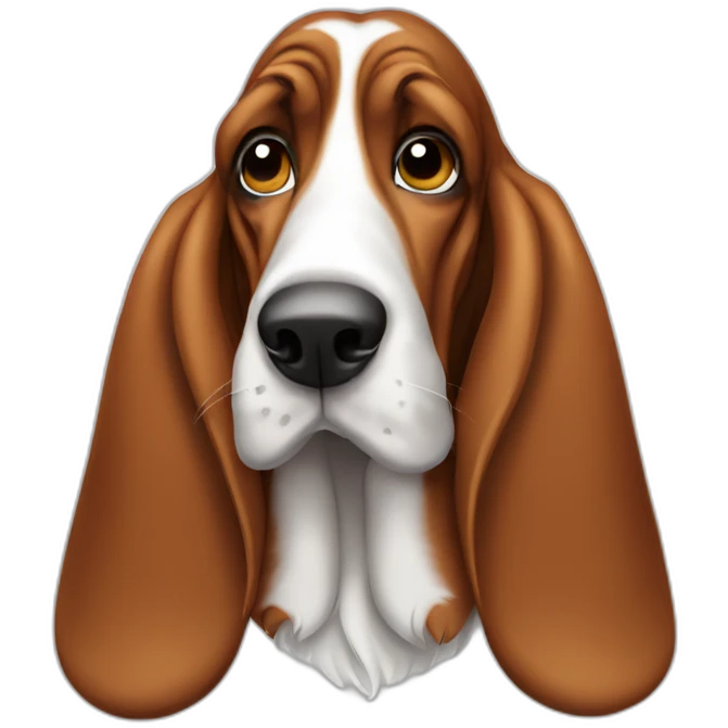 basset hound dog emoji