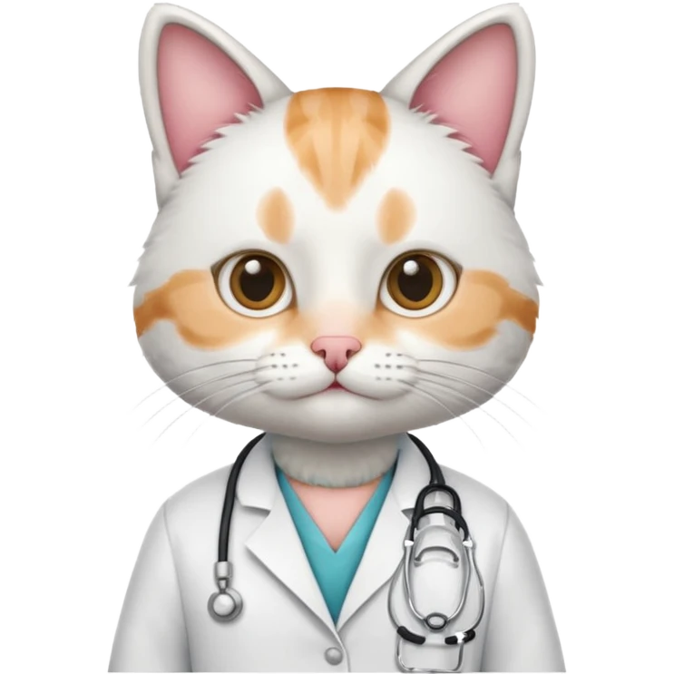 Cat as a doctor emoji