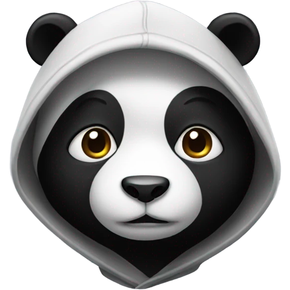 Panda wearing a hoody emoji