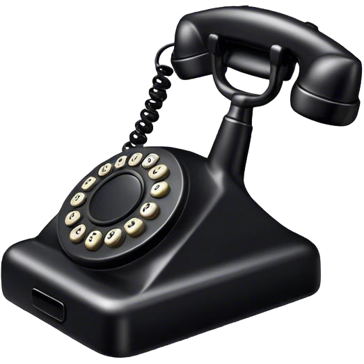 black color phone emoji