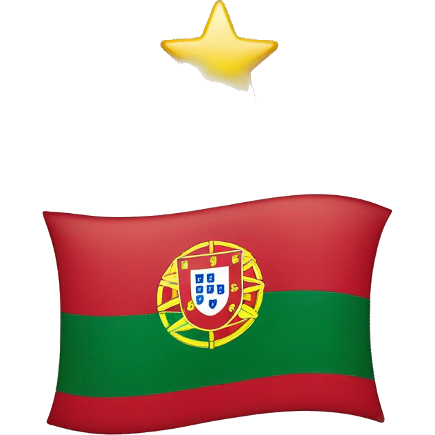 Portugal flag with 5 stars underneath  emoji