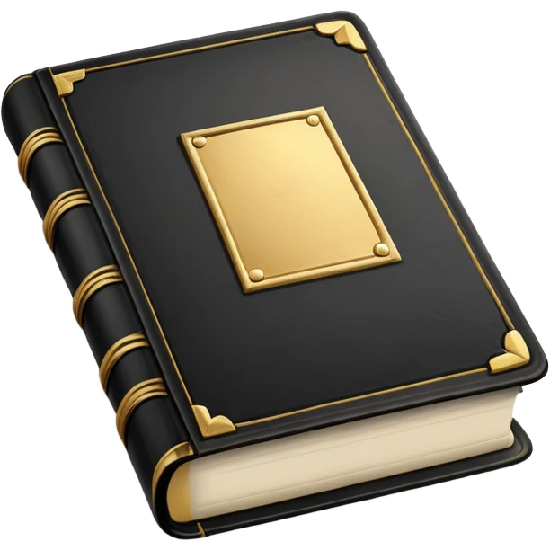 closed black book emoji