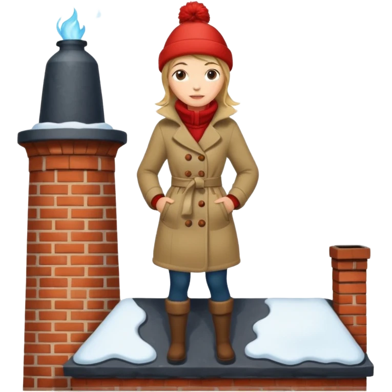 Female on a chimney emoji