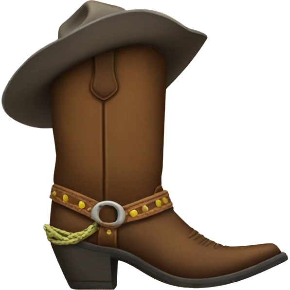 Cowboy boot emoji