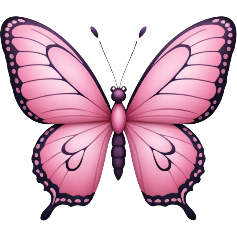 Pink butterfly emoji emoji