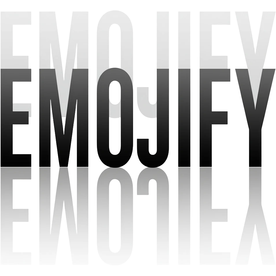 Black text "EMOJIFY" is stretched in height and width emoji