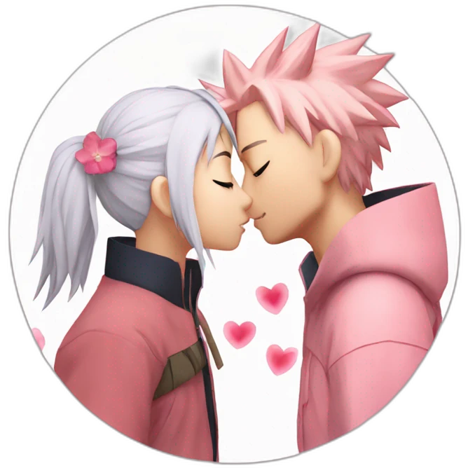 Naruto kissing sakura emoji