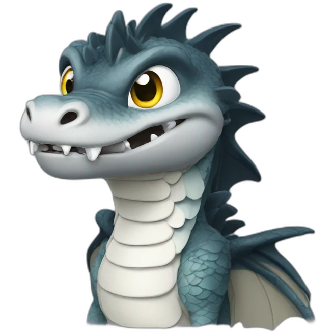 Krokmou dans dragon emoji