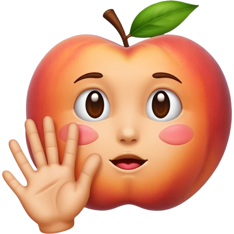 Peach emoji slapped  emoji