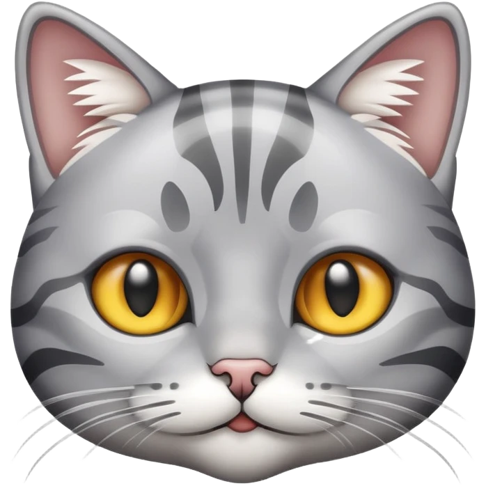 Silver tabby cat  emoji