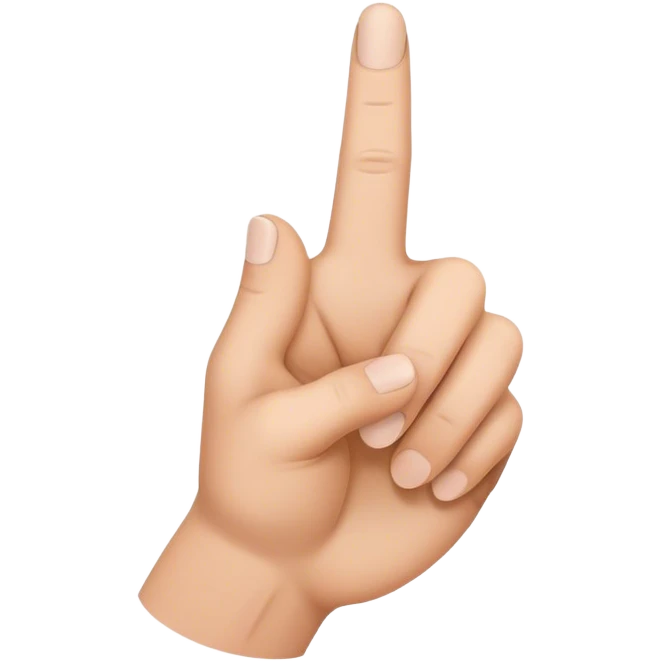 Finger pointing down seen from the back of the hand  emoji