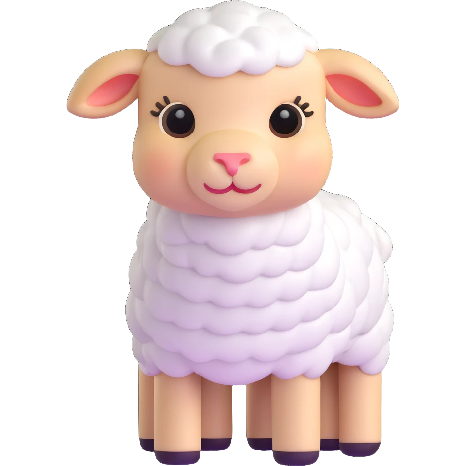 adorable lamb emoji