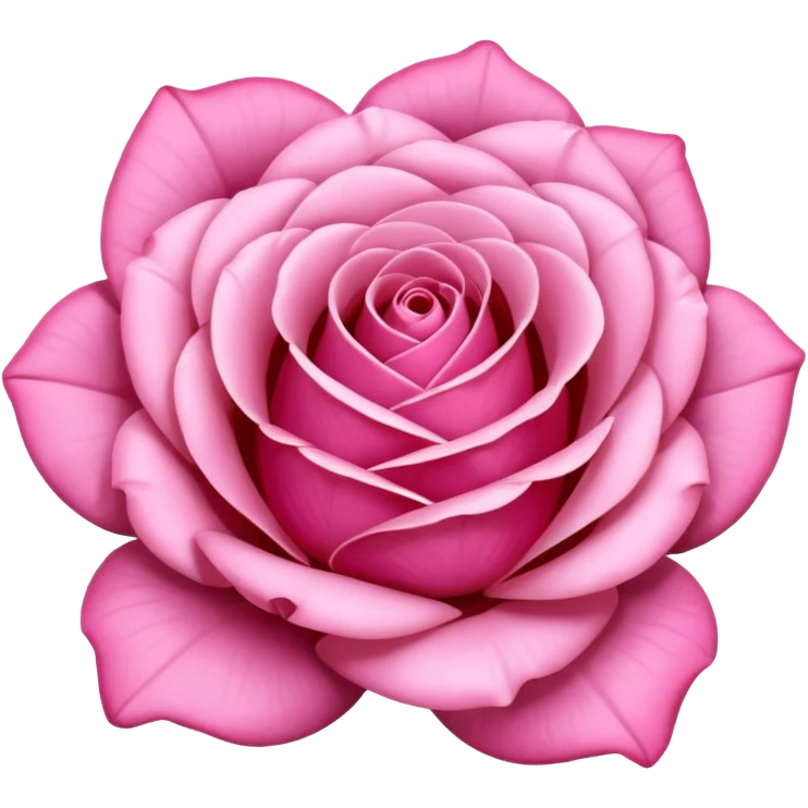 Pink rose emoji