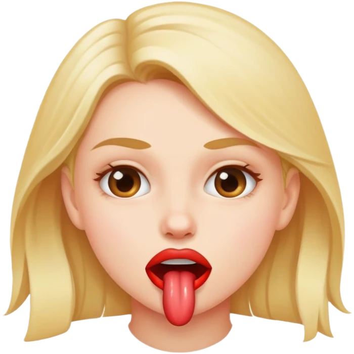 Girl bitting her lip emoji