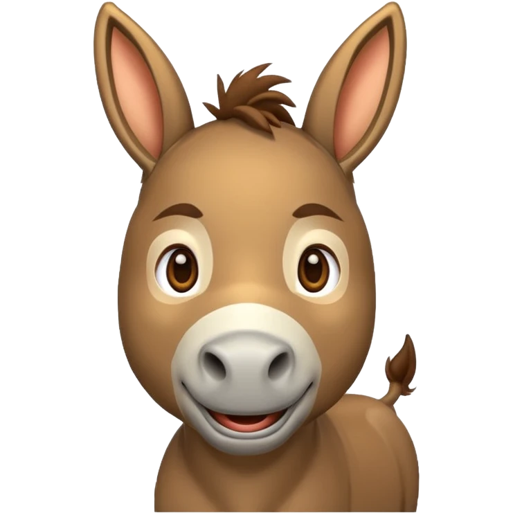  donkey saying good morning  emoji