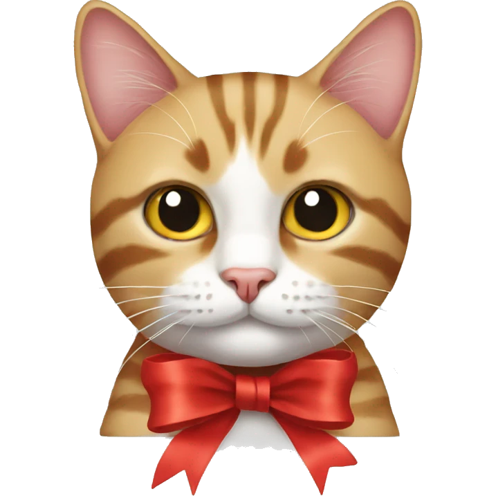 cat with ribbon emoji