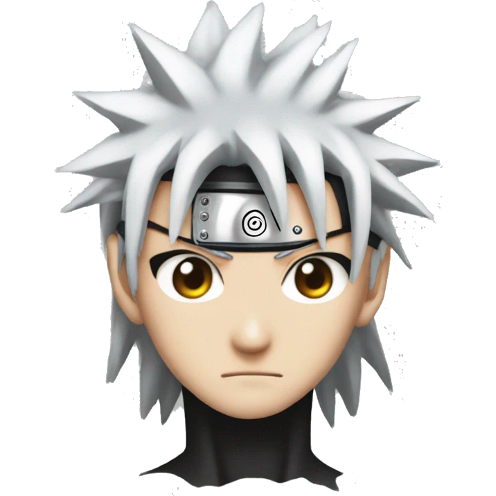 Create the shiringan eye from Naruto with the exact colours only emoji