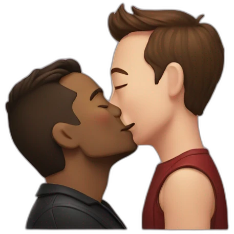 Maxildan kissing elon musk emoji