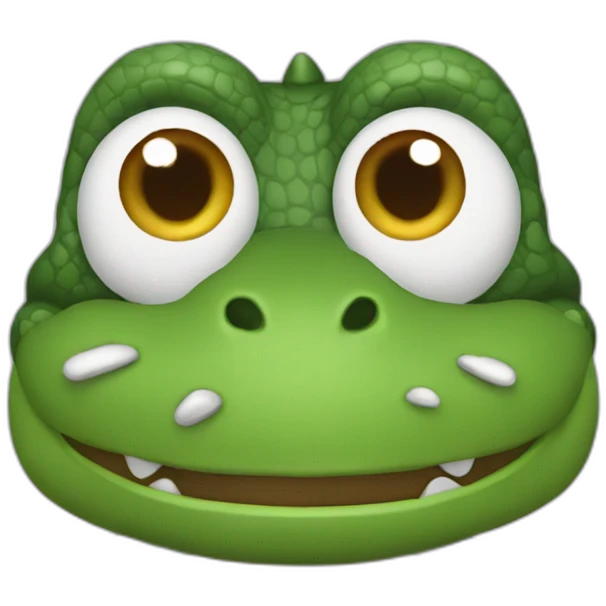 cocodrilo tapando boca emoji