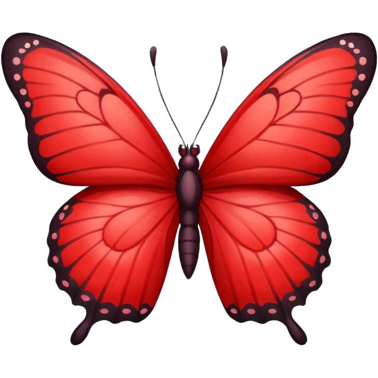 Red butterfly emoji