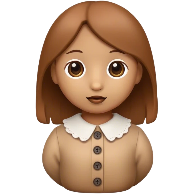 soft brown cute doll emoji