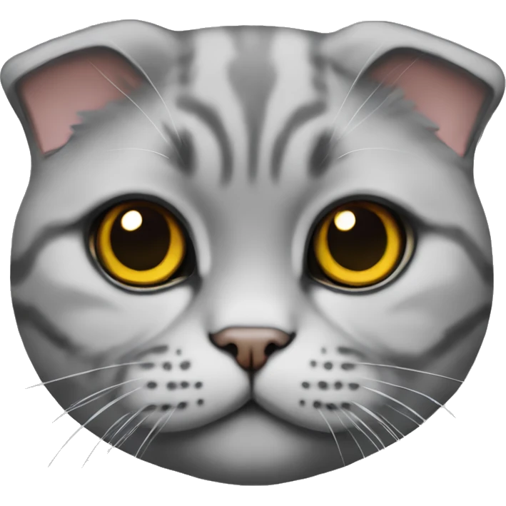 Scottish fold cat emoji